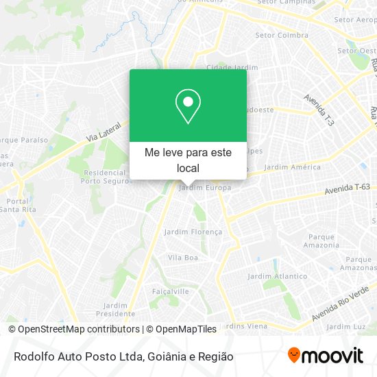 Rodolfo Auto Posto Ltda mapa