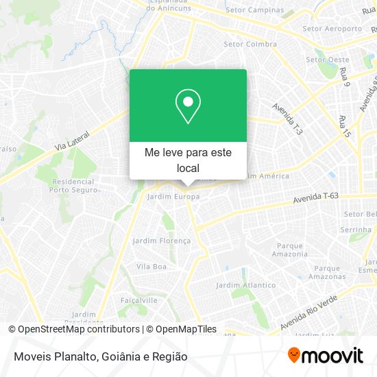 Moveis Planalto mapa