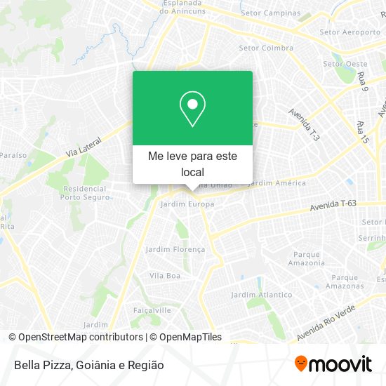 Bella Pizza mapa