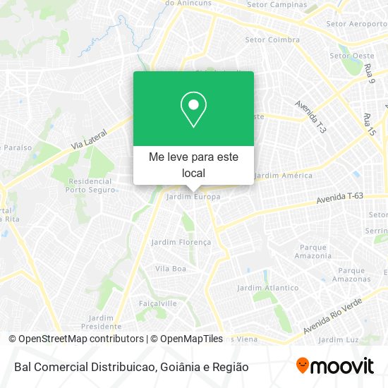 Bal Comercial Distribuicao mapa