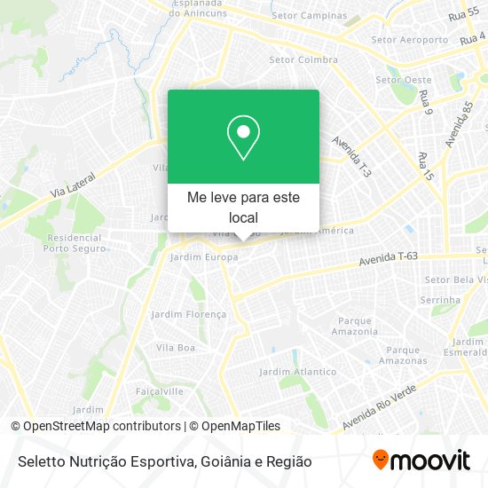 Seletto Nutrição Esportiva mapa