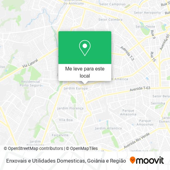 Enxovais e Utilidades Domesticas mapa