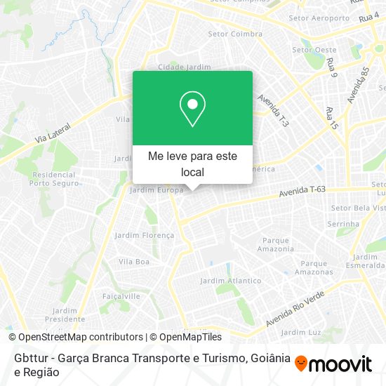 Gbttur - Garça Branca Transporte e Turismo mapa