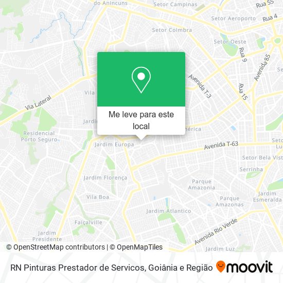 RN Pinturas Prestador de Servicos mapa