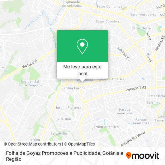 Folha de Goyaz Promocoes e Publicidade mapa