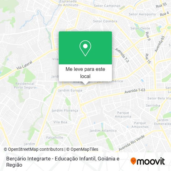 Berçário Integrarte - Educação Infantil mapa