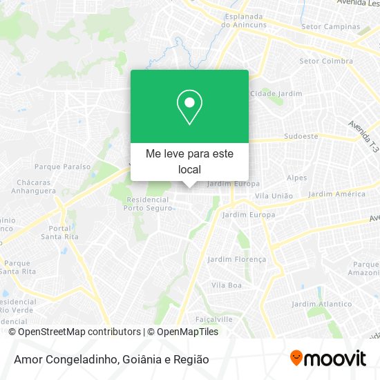 Amor Congeladinho mapa