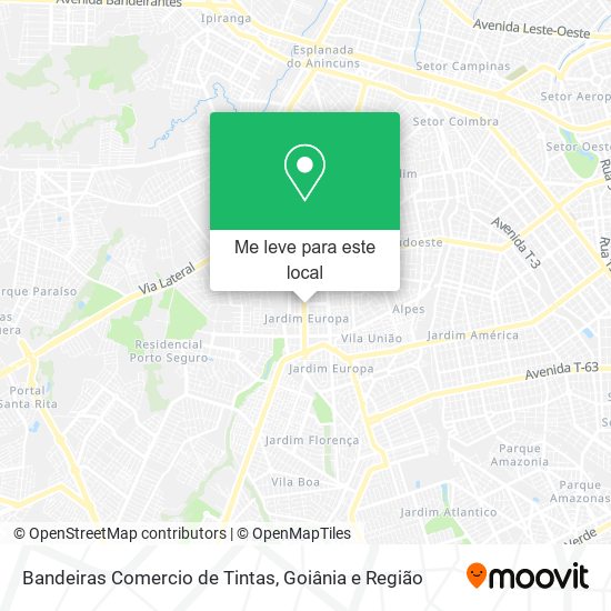 Bandeiras Comercio de Tintas mapa