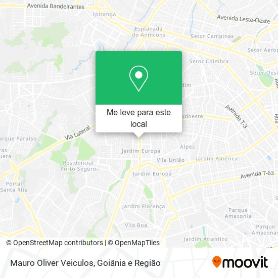 Mauro Oliver Veiculos mapa