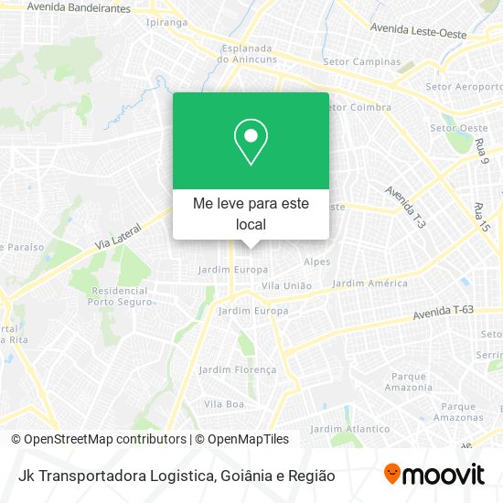 Jk Transportadora Logistica mapa