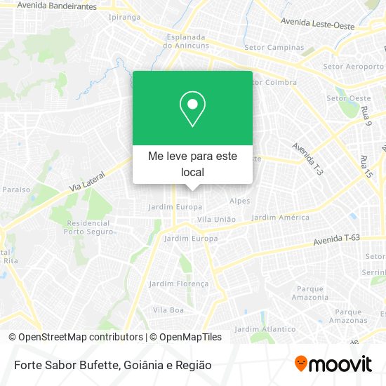 Forte Sabor Bufette mapa