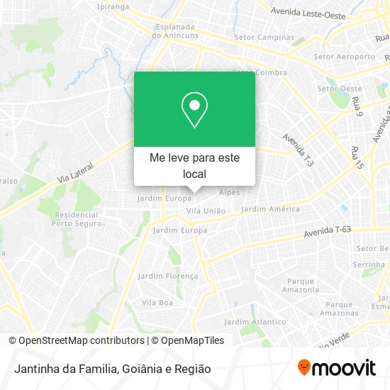 Jantinha da Familia mapa