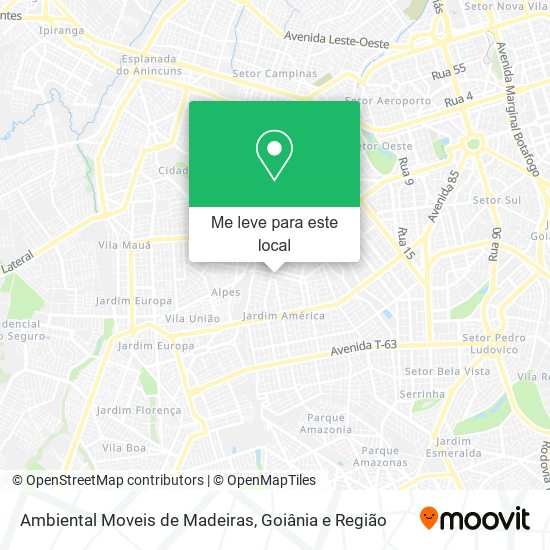 Ambiental Moveis de Madeiras mapa