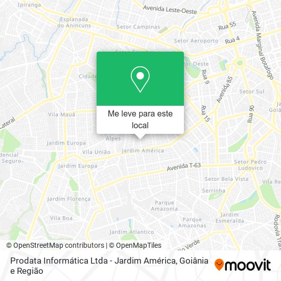 Prodata Informática Ltda - Jardim América mapa