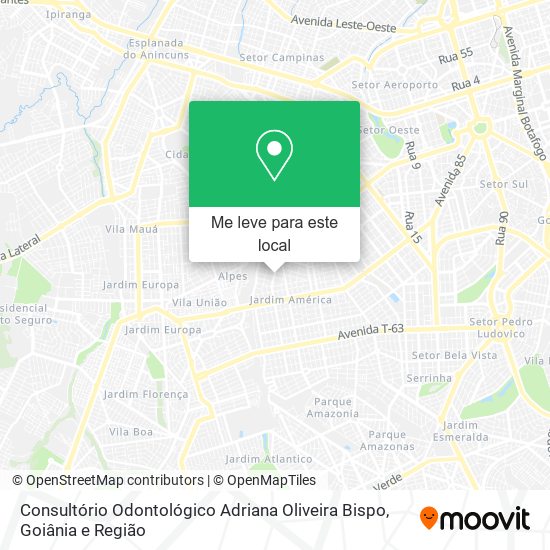 Consultório Odontológico Adriana Oliveira Bispo mapa