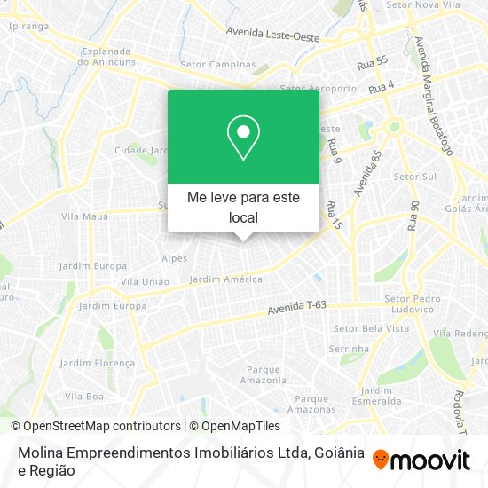 Molina Empreendimentos Imobiliários Ltda mapa