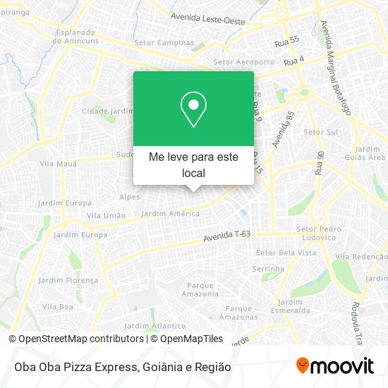Oba Oba Pizza Express mapa