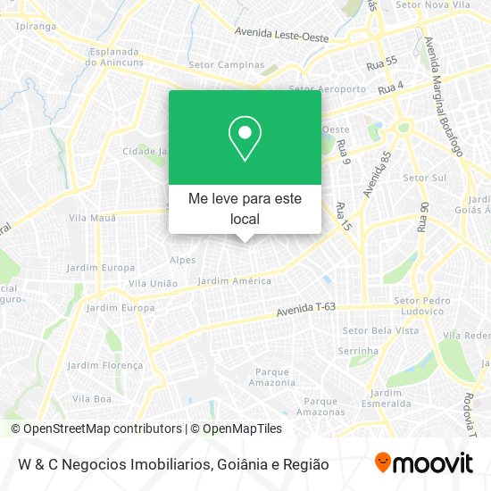 W & C Negocios Imobiliarios mapa