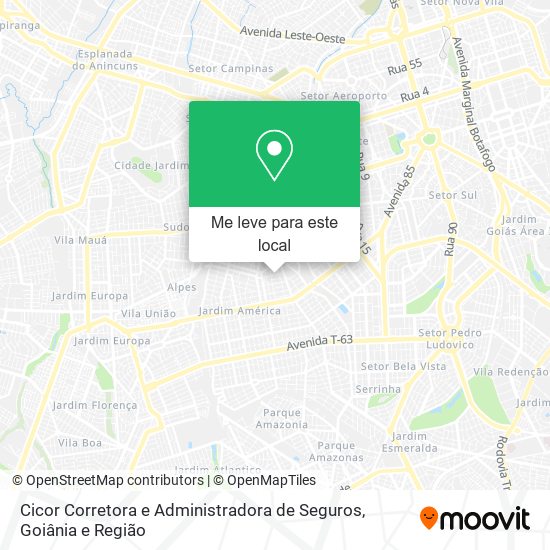 Cicor Corretora e Administradora de Seguros mapa