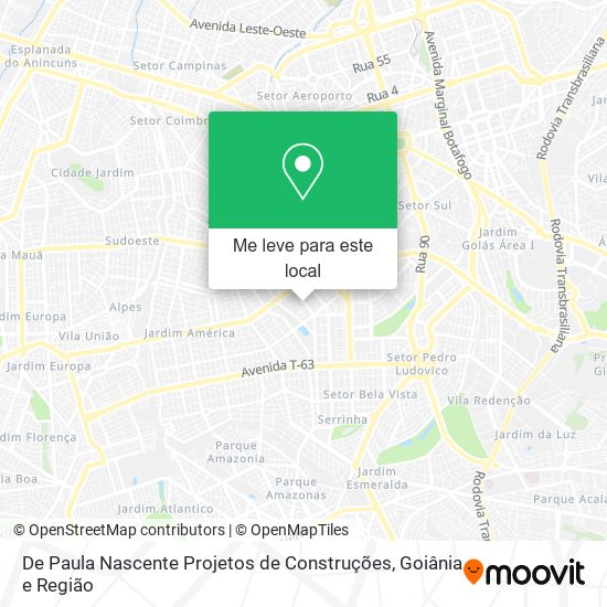 De Paula Nascente Projetos de Construções mapa