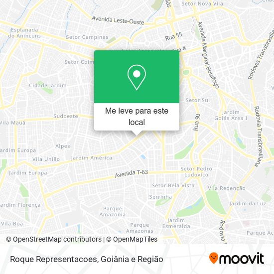 Roque Representacoes mapa