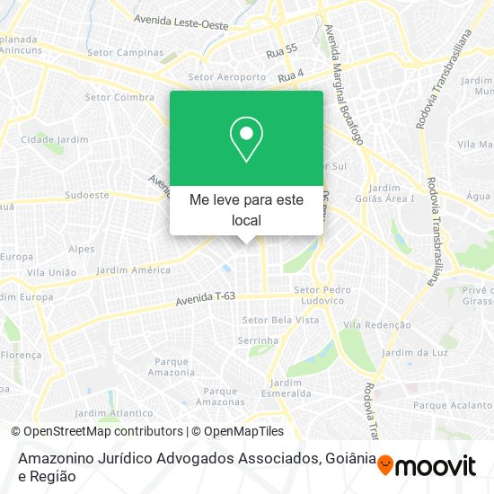 Amazonino Jurídico Advogados Associados mapa