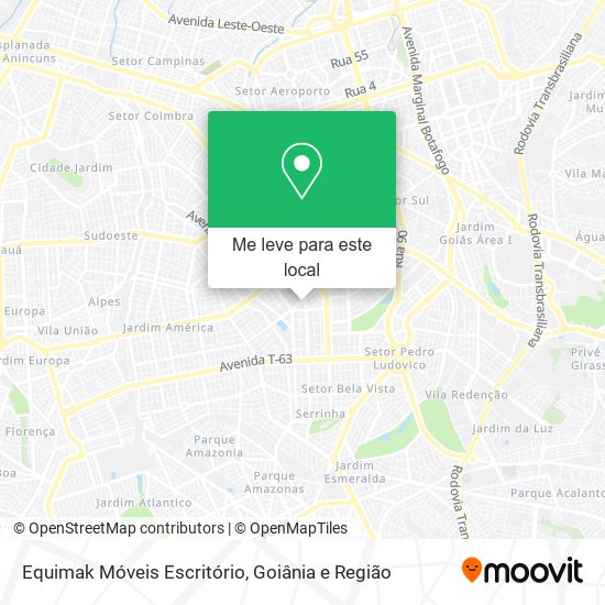 Equimak Móveis Escritório mapa