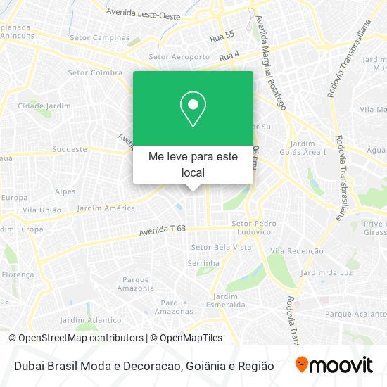 Dubai Brasil Moda e Decoracao mapa