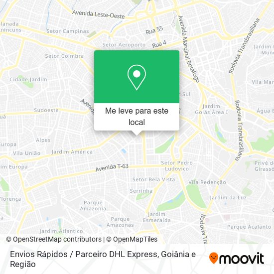 Envios Rápidos / Parceiro DHL Express mapa