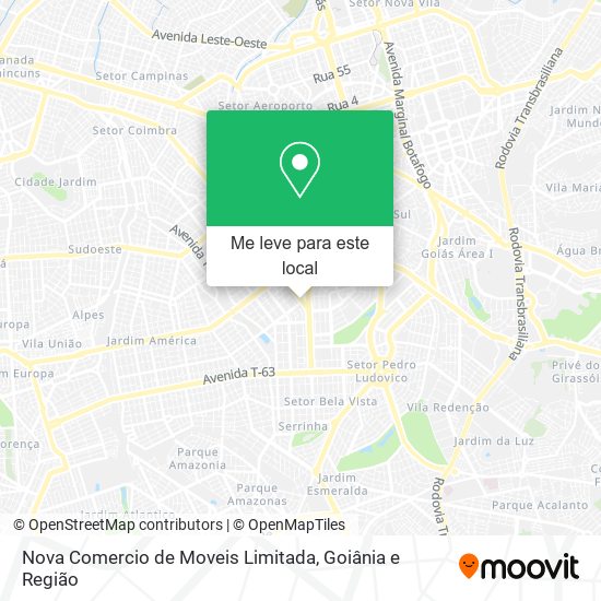 Nova Comercio de Moveis Limitada mapa