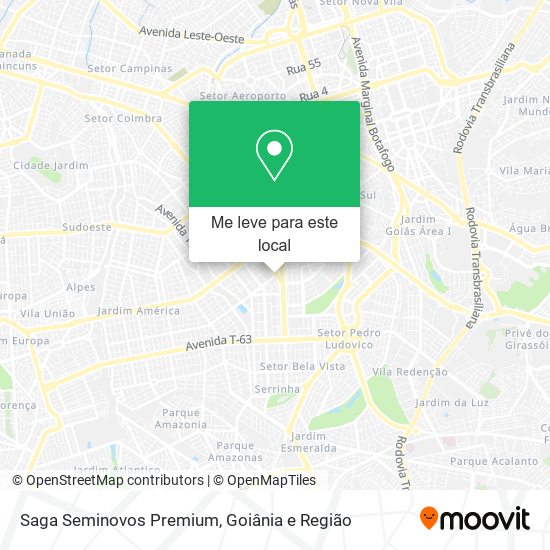 Saga Seminovos Premium mapa