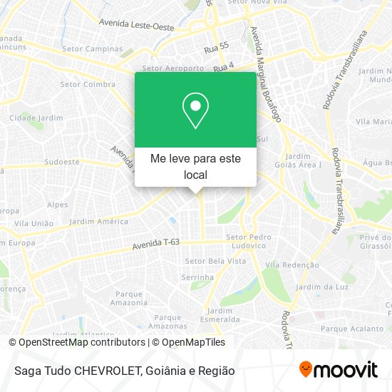 Saga Tudo CHEVROLET mapa