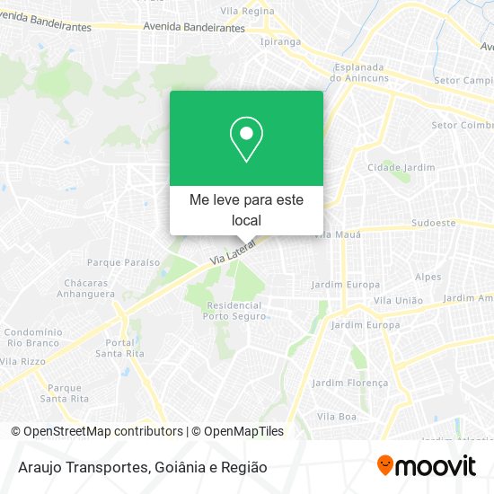 Araujo Transportes mapa