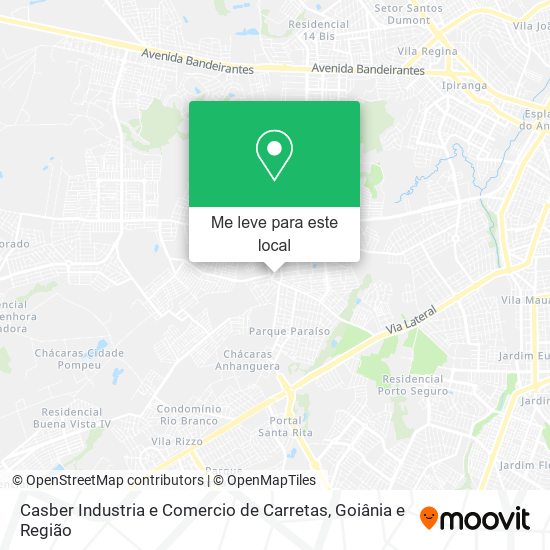 Casber Industria e Comercio de Carretas mapa