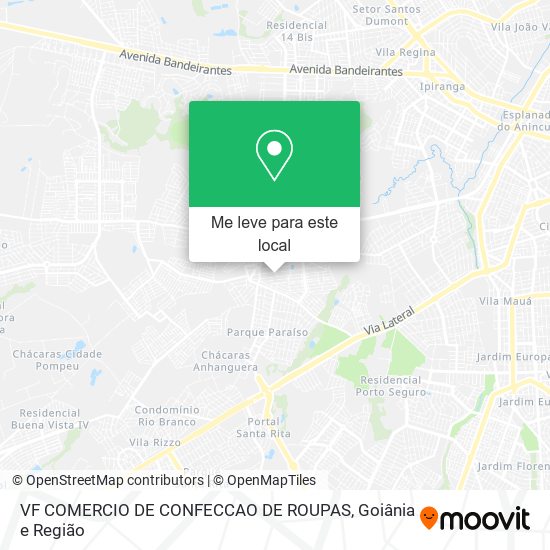 VF COMERCIO DE CONFECCAO DE ROUPAS mapa