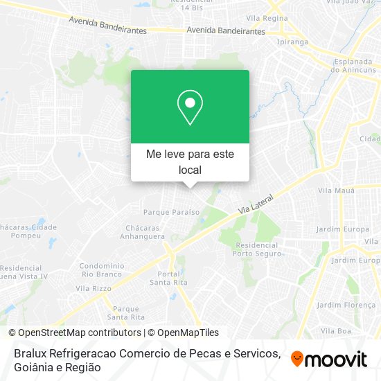 Bralux Refrigeracao Comercio de Pecas e Servicos mapa