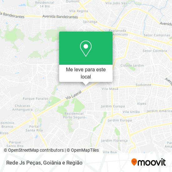 Rede Js Peças mapa