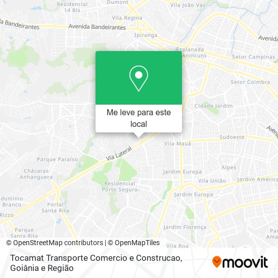 Tocamat Transporte Comercio e Construcao mapa