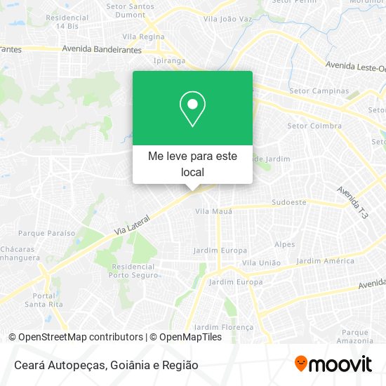 Ceará Autopeças mapa