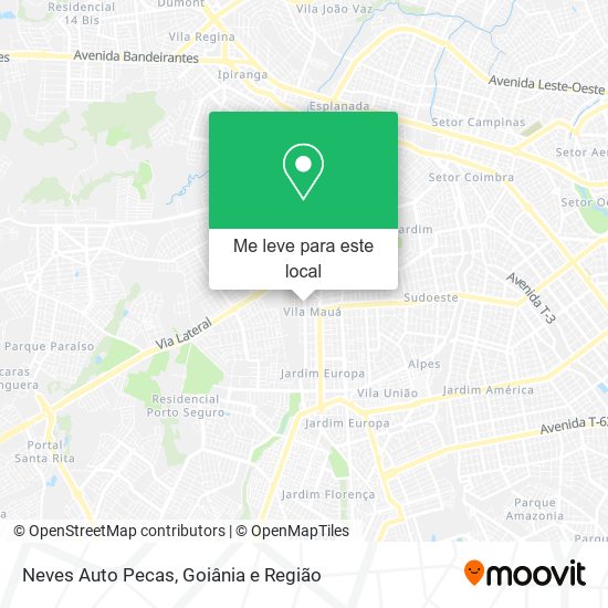 Neves Auto Pecas mapa