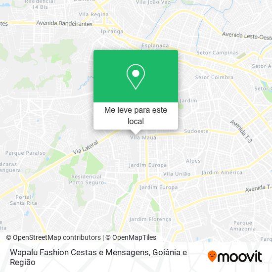 Wapalu Fashion Cestas e Mensagens mapa