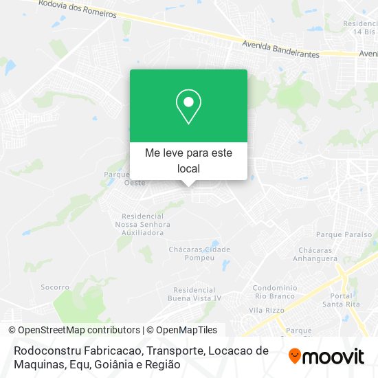 Rodoconstru Fabricacao, Transporte, Locacao de Maquinas, Equ mapa