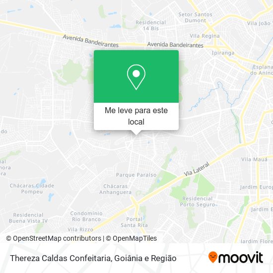 Thereza Caldas Confeitaria mapa