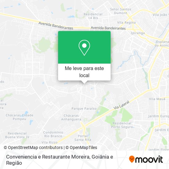Conveniencia e Restaurante Moreira mapa
