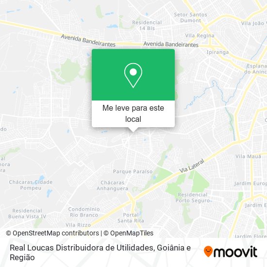 Real Loucas Distribuidora de Utilidades mapa