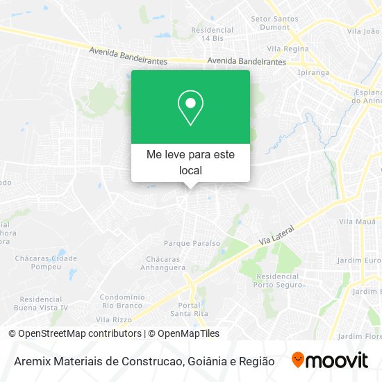 Aremix Materiais de Construcao mapa