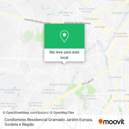 Condominio Residencial Gramado Jardim Europa mapa