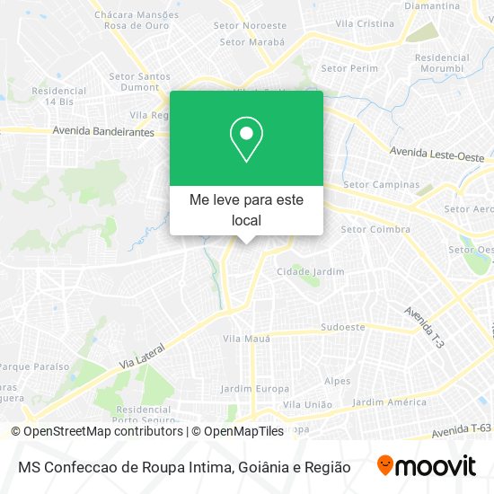 MS Confeccao de Roupa Intima mapa