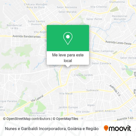 Nunes e Garibaldi Incorporadora mapa