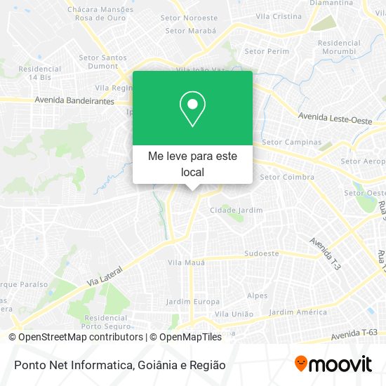 Ponto Net Informatica mapa